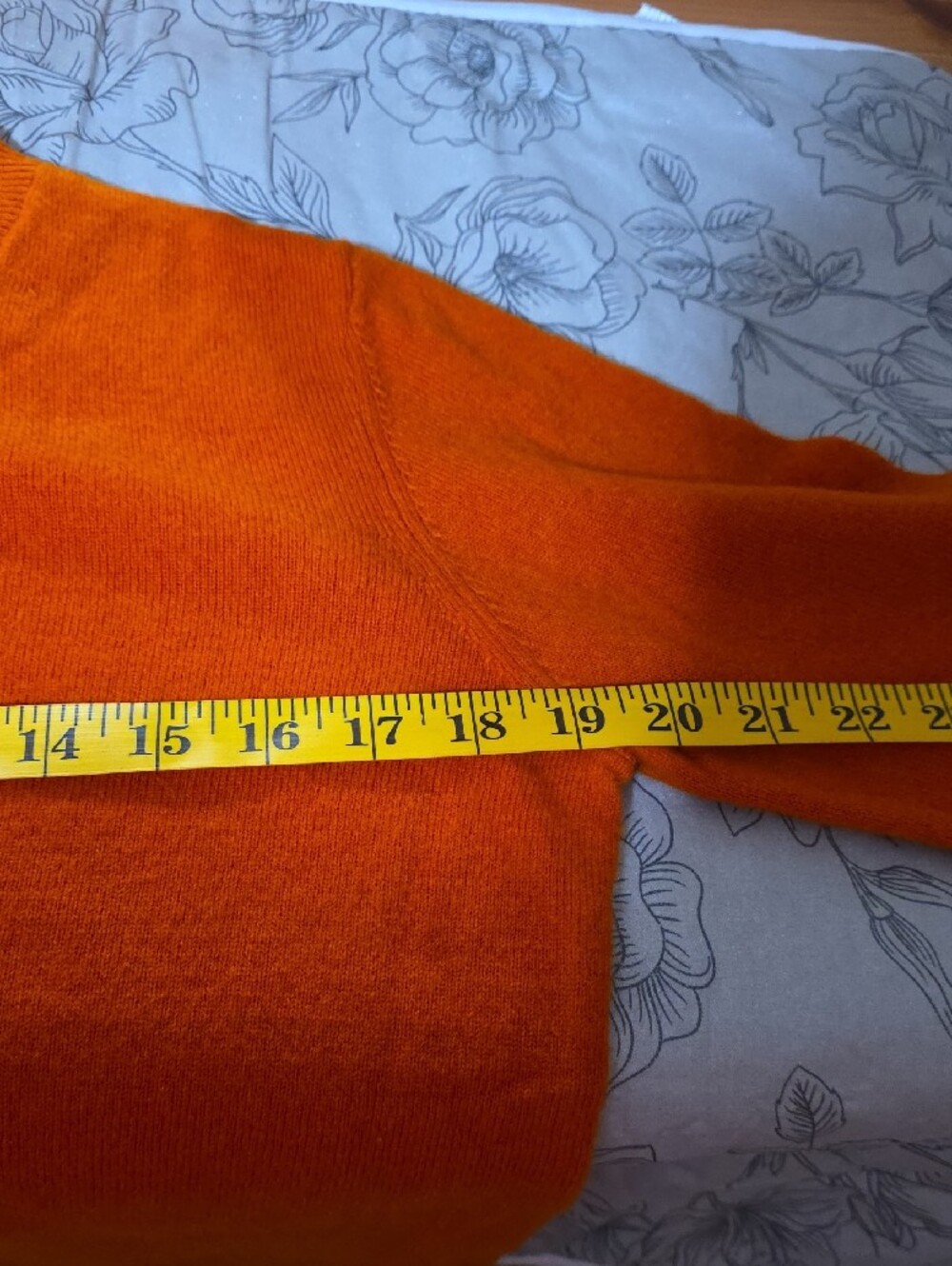 Classic Crewneck Sweater in Burnt Orange - Picture 8 of 8